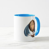 AirShip mit Blue Sails Tasse (VorderseiteRechts)