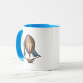 AirShip mit Blue Sails Tasse (Vorderseite Links)