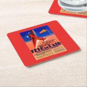 Airshow, das Haryse Hilsz fördernden Posten Rechteckiger Pappuntersetzer (angewinkelt)