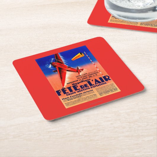 Airshow, das Haryse Hilsz fördernden Posten Rechteckiger Pappuntersetzer (angewinkelt)