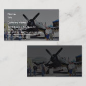 Airshow Flugzeuge Visitenkarte (Vorne/Hinten)