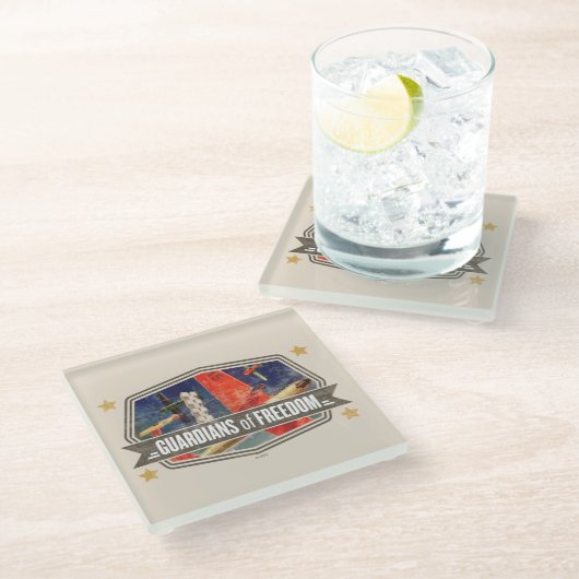 Airshow Glasuntersetzer (Schrägansicht)