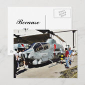 Airshow Hubschrauber Postkarte (Vorne/Hinten)