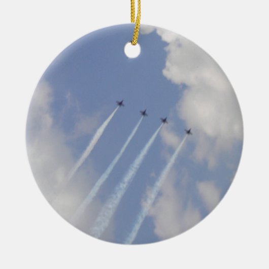 Airshow Military Jet Formation Keramik Ornament (Vorne)