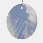 Airshow Military Jet Formation Keramik Ornament (Links)