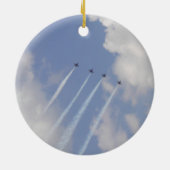 Airshow Military Jet Formation Keramik Ornament (Hinten)