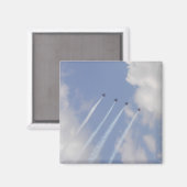 Airshow Military Jet Formation Magnet (Vorderseite/Rückseite)