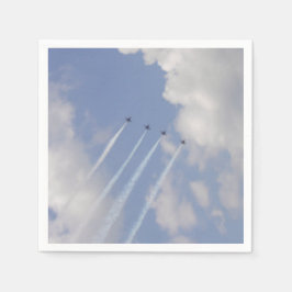 Airshow Military Jet Formation Serviette