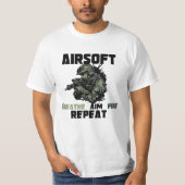 Airsoft, Atemfeuer-Wiederholung T-Shirt (Vorderseite)