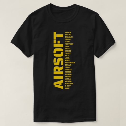 Airsoft beruft A to z Airsoft von Design Speciali T-Shirt (Design vorne)