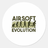 Airsoft-Evolution Runder Aufkleber (Vorderseite)