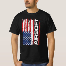 Airsoft Grunge USA Flag T-Shirt
