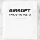 Airsoft "Spread the Welts"-Autoaufkleber Ovaler Aufkleber (Tasche)