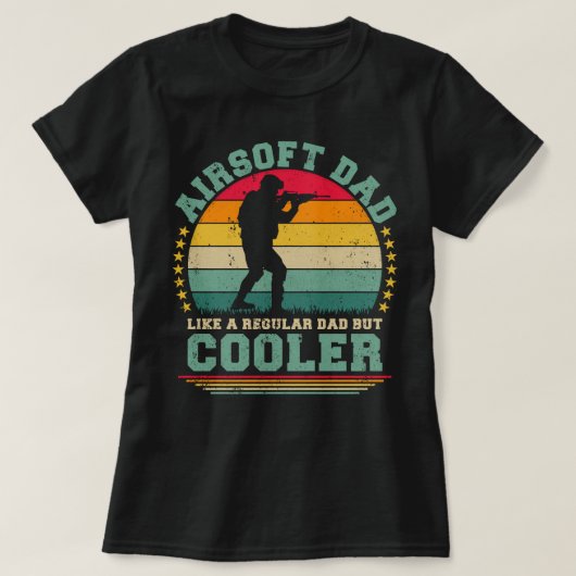 Airsoft Vater wie ein regelmäßiger Vater, aber Coo T-Shirt (Design vorne)