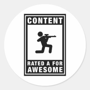 Airsofting Runder Aufkleber