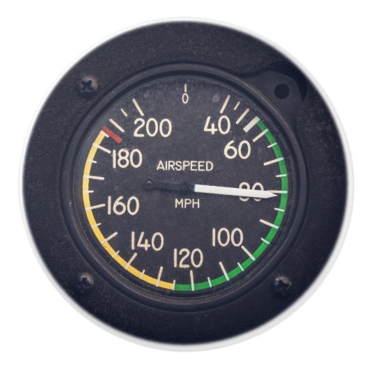 Airspeed Gauge Keramikknauf (Vorderseite)