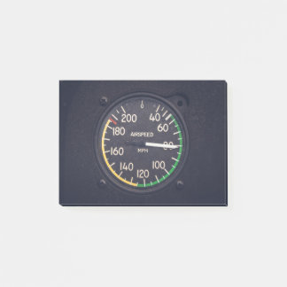 Airspeed Gauge Post-it Klebezettel