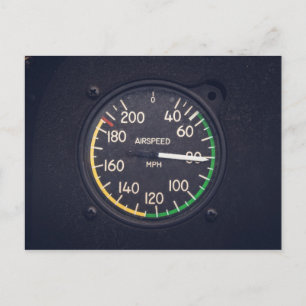 Airspeed Gauge Postkarte