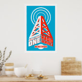 Airstrip-One-Funkdienstposter Poster (Küche)