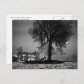 Airthrey Castle im Winter Postkarte (Vorne/Hinten)