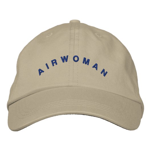 Airwoman Aviator Hat Bestickte Baseballkappe (Vorderseite)
