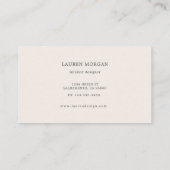 Airy Blätter Business Card Visitenkarte (Rückseite)