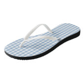 Airy Blue Gingham Karo Badesandalen (Schrägansicht)