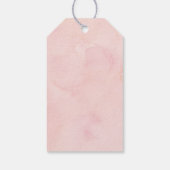 Airy Blush Brautparty Favor Tag Geschenkanhänger (Rückseite)