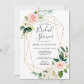 Airy Blush Bridal Dusche Einladung (Vorderseite)