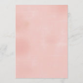 Airy Blush Hochzeitstag - Begrüßung Programm (Rückseite)