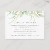 Airy Botanical Display Dusche Begleitkarte (Vorderseite)