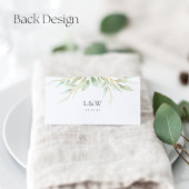 Airy Botanical Wedding Platzkarte