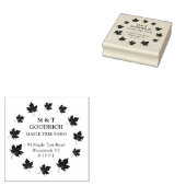 Airy Circle of Maple Verlasse Rücksendeadresse. Gummistempel (Stempel)