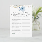 Airy Eucalyptus Greenery Boho Rustic Brautparty Einladung (Stehend Vorderseite)