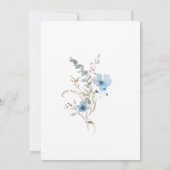 Airy Eucalyptus Greenery Boho Rustic Brautparty Einladung (Rückseite)