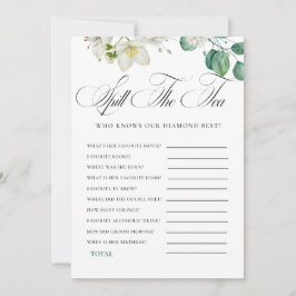 Airy Eucalyptus Greenery Boho Rustic Bridal Shower Einladung