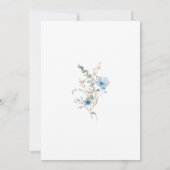 Airy Eucalyptus Greenery Boho Rustic Bridal Shower Einladung (Rückseite)