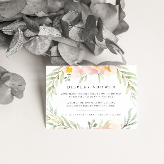 Airy Floral Display Showcard Begleitkarte