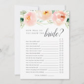 Airy Floral Doppelseitiges Brautparty Einladung (Vorderseite)