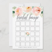 Airy Floral Doppelseitiges Brautparty Einladung (Vorderseite)