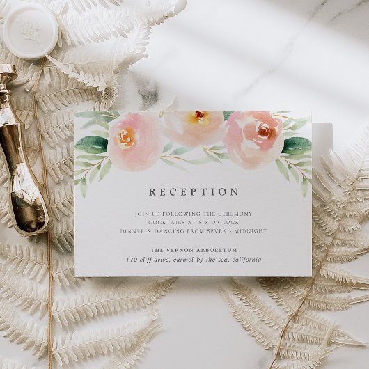 Airy Floral Empfang Card Begleitkarte