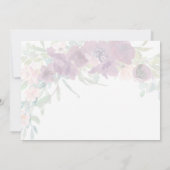 Airy Floral mit Kreuzbestätigung Einladung (Rückseite)