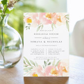 Airy Floral Probe Dinner Einladung