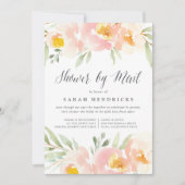 Airy Floral Virtual Baby oder Brautparty per Mail Einladung (Vorderseite)