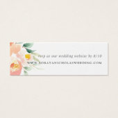 Airy Floral Wedding Website RSVP Cards (Vorderseite)