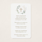 Airy Greenery Eucalyptus Foto Beerdigung Gebetskar (Rückseite)