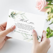 Airy Greenery Eukalyptus Celebration of Life Dankeskarte