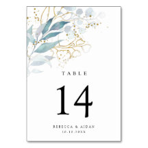 Airy Greenery und Gold Leaf