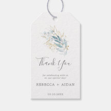 Airy Greenery und Gold Leaf Vielen Dank