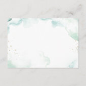 Airy Greenery Wedding Reception Enclosure Card Begleitkarte (Rückseite)